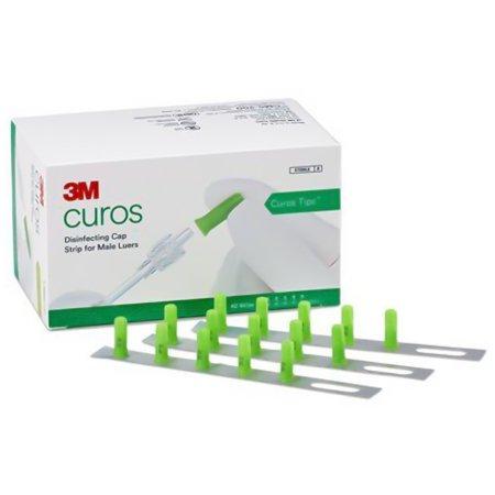 Curos Tips Disinfecting Cap Strip for Male Luers, Sterile, 200 Caps/Box
