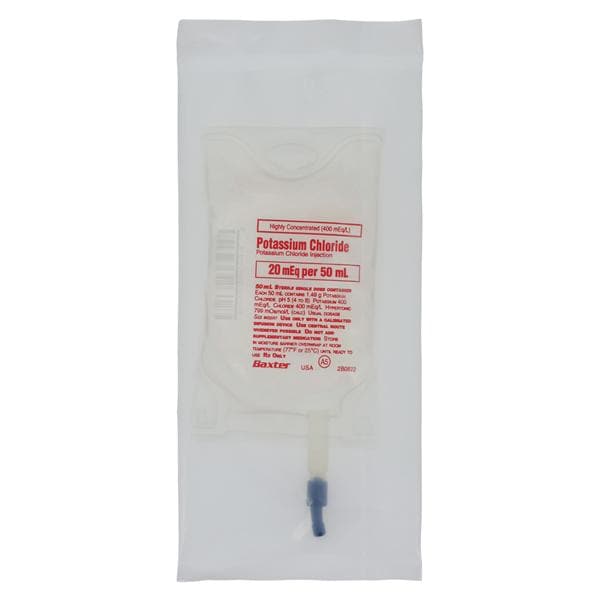 Potassium Chloride Injection 20mEq per 50mL, 24/Box