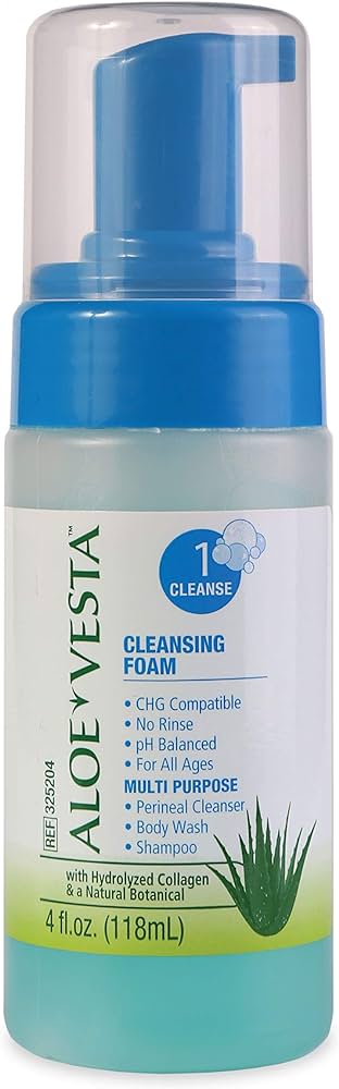 Cleansing Foam, Aloe Vesta Multi-Purpose, 4fl oz., 5/Box