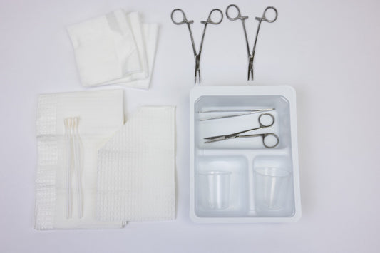 Laceration Tray Lidded Sterile, 20/Case