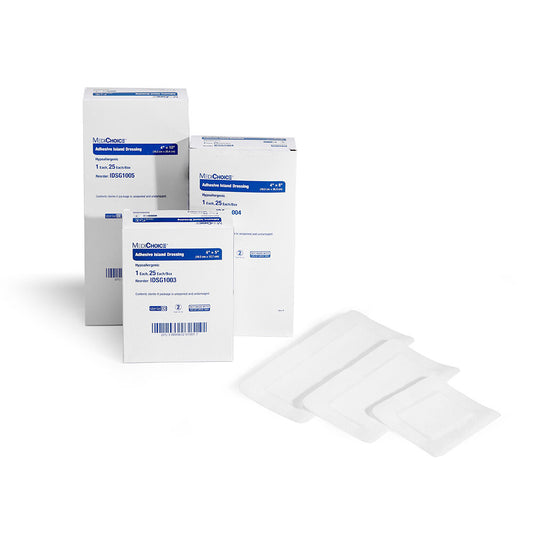 Plus Barrier Adhesive Island Dressing 6" x 7", 100/Case