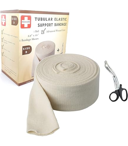 Tubular Elastic Support Bandage, Size D 3" x 33', For Arms and Lower Legs, 1/Box