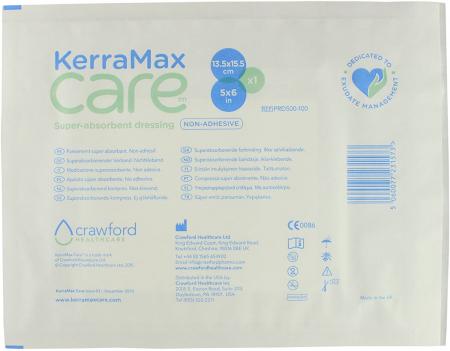 KerraMax Care Super-Absporbent Dressing, 5" x 6", Sterile, 10/pack