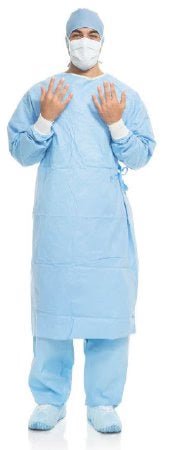 Aero-Blue Performance Surgical Gown, X-Long, XL, Sterile, 30/Box