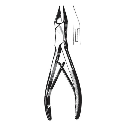 Bone Cutting Forceps, Liston-Blau 5 1/2", Straight Narrow Blade, S/S, Each