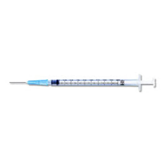 TB Syringe 1mL, Slip Tip w/PrecisionGlide Needle, 25G x 5/8", Sterile, 100/Box