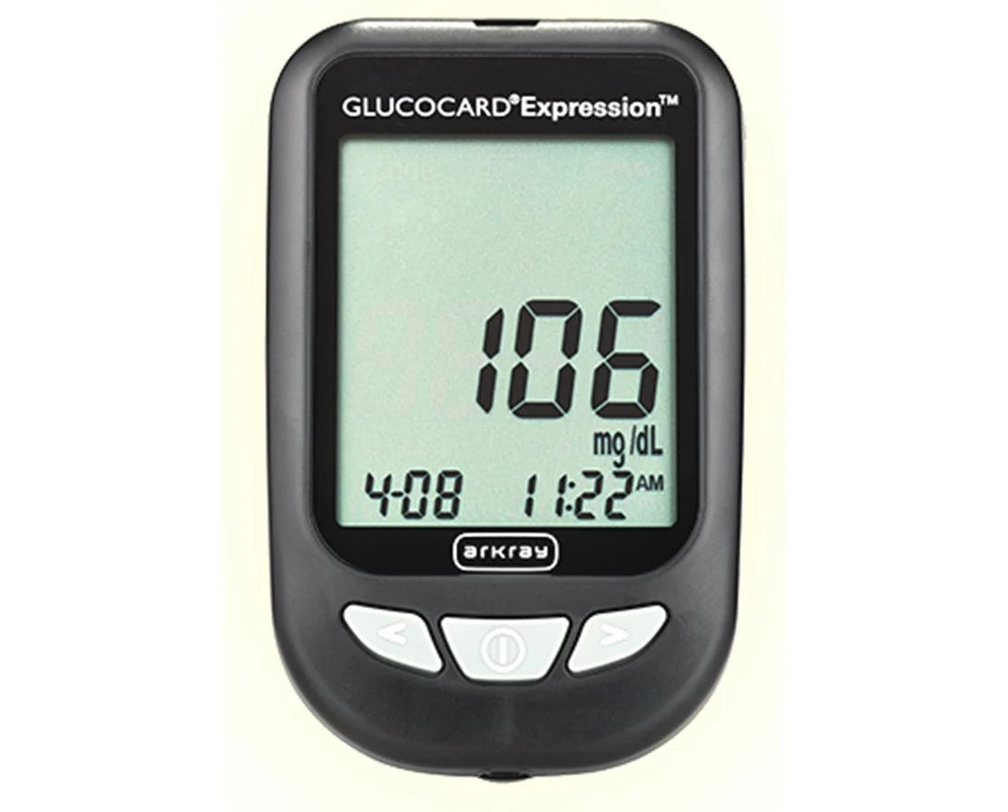 Glucocard Expression Audio Enabled Blood Glucose Monitoring System, New, 1/Box