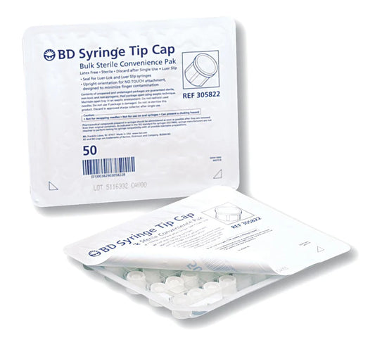 Syringe Tip Cap, Bulk Sterile Convenience Pack, 1000/Case