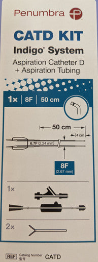 Indigo System, Aspiration Catheter D w/Aspiration Tubing, 8F x 50cm, Sterile, 1/Box