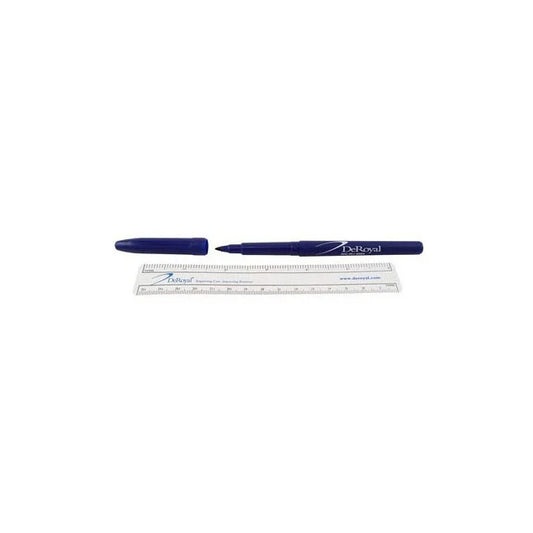 Surgical Skin Markers, Standard Tip, Blue Barrel, w/Ruler and Labels, Sterile, 25/Box