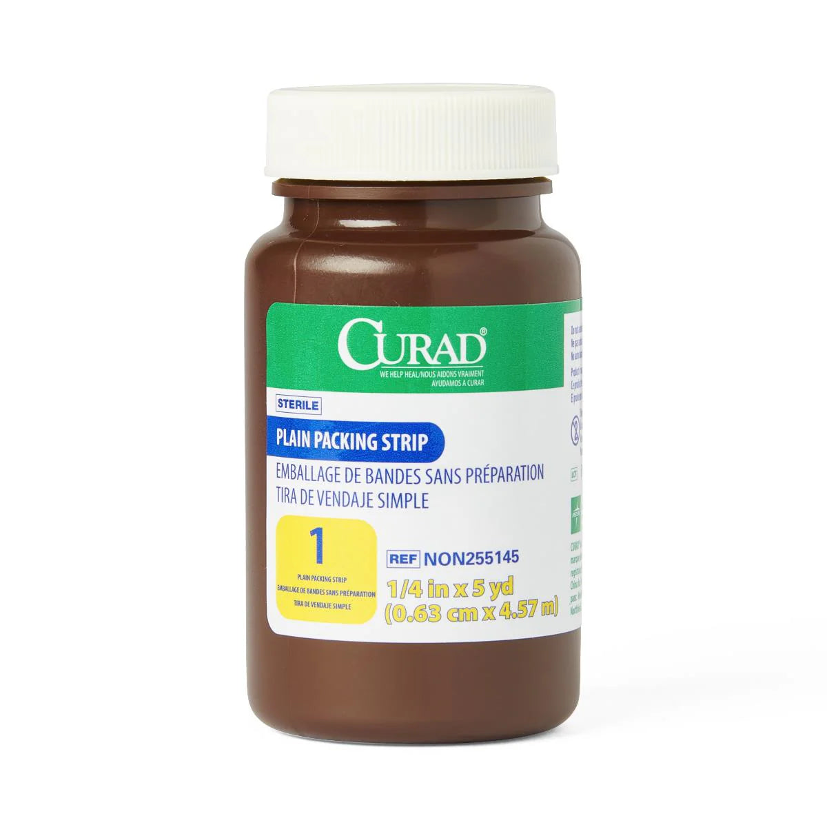 Plain Packing Strip 1/4" x 5yds. Sterile, 1/Bottle