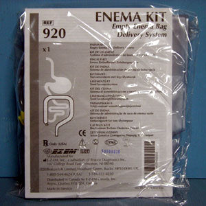 Enema Kit, Empty Enema Bag Delivery System, 2500mL, 8/Box