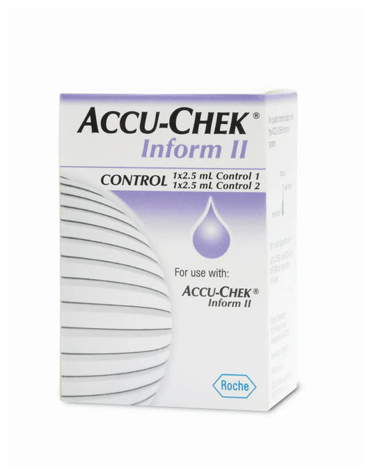 Accu-Chek Inform II Control 1 , 1 x 2.5ml  Control 2, 1 x 2.5ml, 10 Boxes/Pack