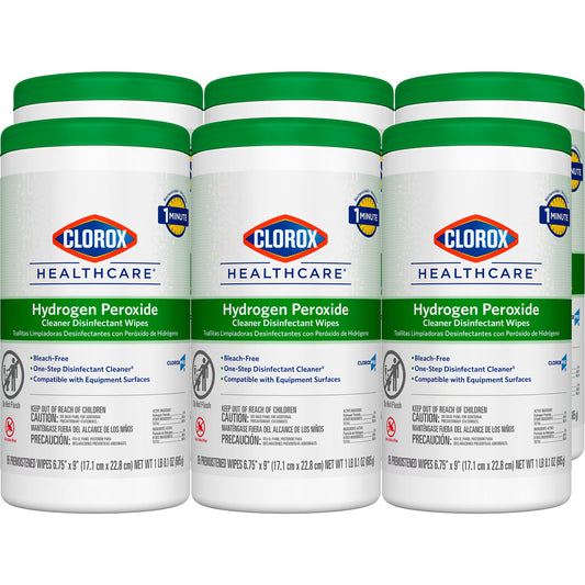 Hydrogen Peroxide Cleaner Disinfectant Wipes, 570/Case
