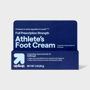 Athlete's Foot Cream, Terbine Hydrocholride 1% Antifungal, 1oz Tube, 6/Pack