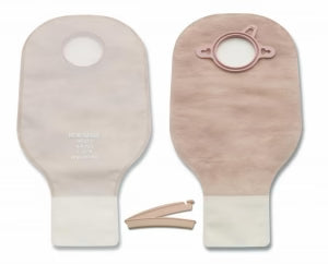 New Image 2-Piece Drainable Ostomy Pouch, Transparent, 2 3/4". 10/Box