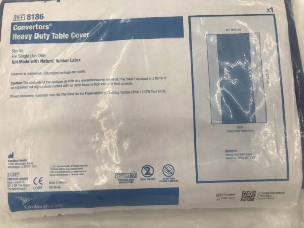 Convertors Heavy Duty Table Cover, 60" x 90", Sterile, 11/Box