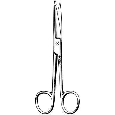 Knowles Bandage Scissors, 5 1/2" Straight, Each