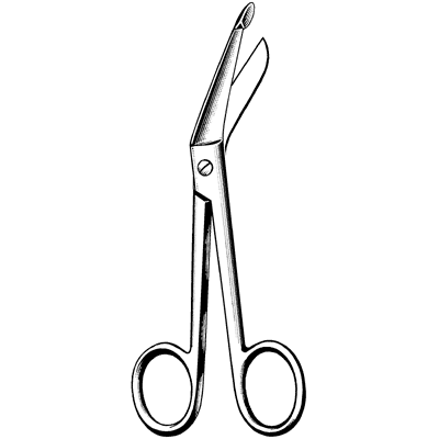 Lister Bandage Scissors, 5 1/2" Angled, Each