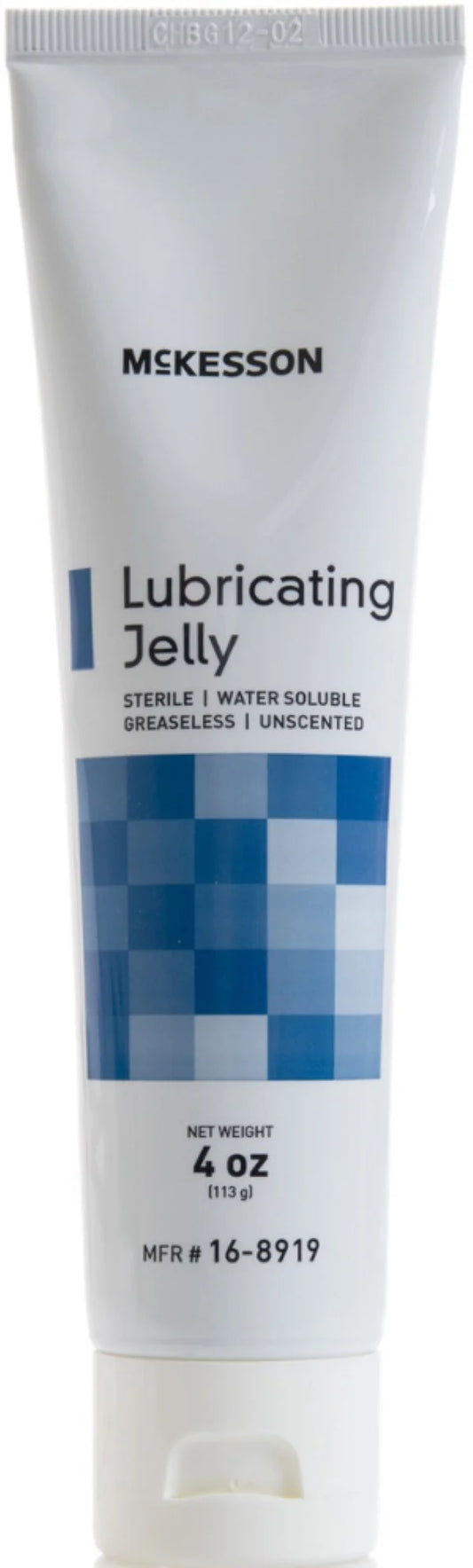 Lubricating Jelly Sterile, Water Soluble, 4oz Tubes, 12/Box