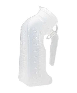 Deluxe Male Urinal Translucent w/Cover, 50/Case