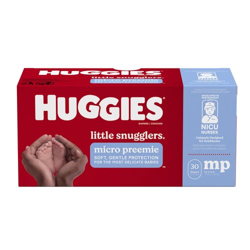 Huggies Diapers Little Snugglers Micro Preemie, mp Up To 4 lb, 30/Box
