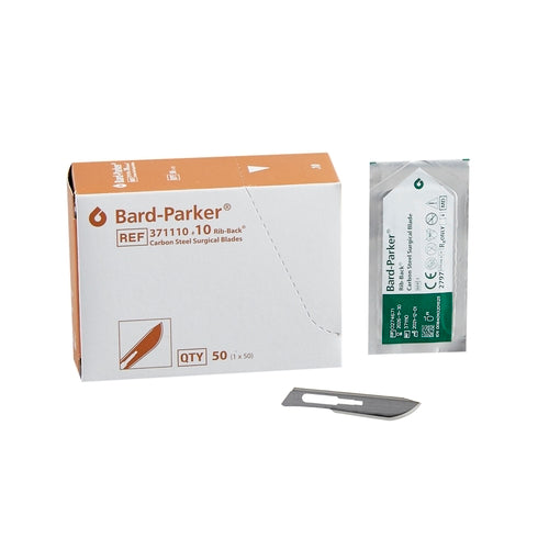 Carbon Steel Surgical Blades, Rib-Back #10, Sterile 150/Case