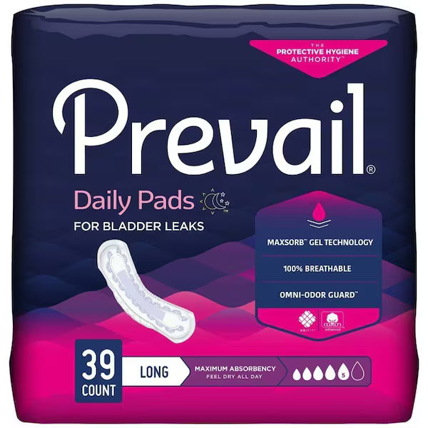 Bladder Control Pad, Large, 39/Pack