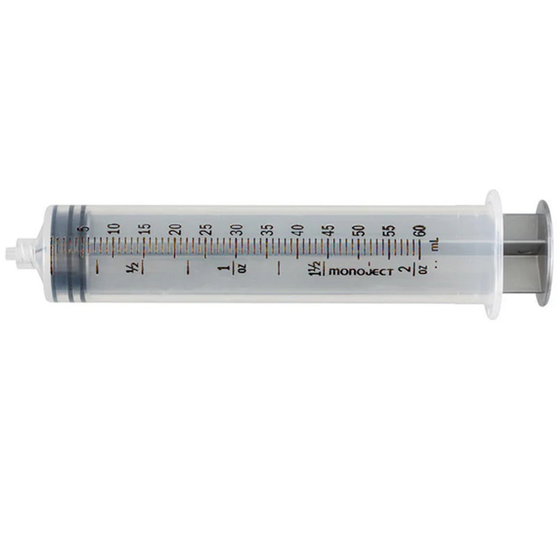 Monoject 60mL Syringe, Luer-Lock Tip, Sterile, 30/Box