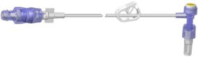 Split Septum T-Site Extension Set, 6", Rotating Luer, Sterile, 100/Box