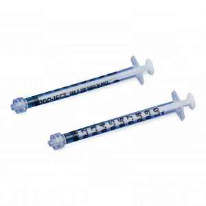 Monoject 1mL Insulin Syringe, Luer Lock w/Tip Cap, Sterile, 60/Box