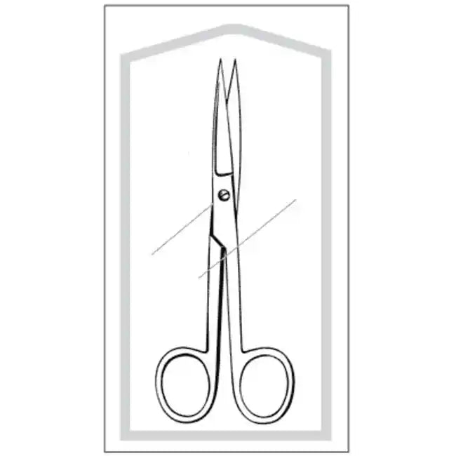 Operating Scissors Econo, 5 1/2" Straight, Sharp/Sharp, Sterile, 25/Case