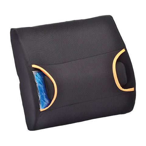 Contoured Back Cushion with Hot/Cold Pack, 14" x 13", 1/Ea