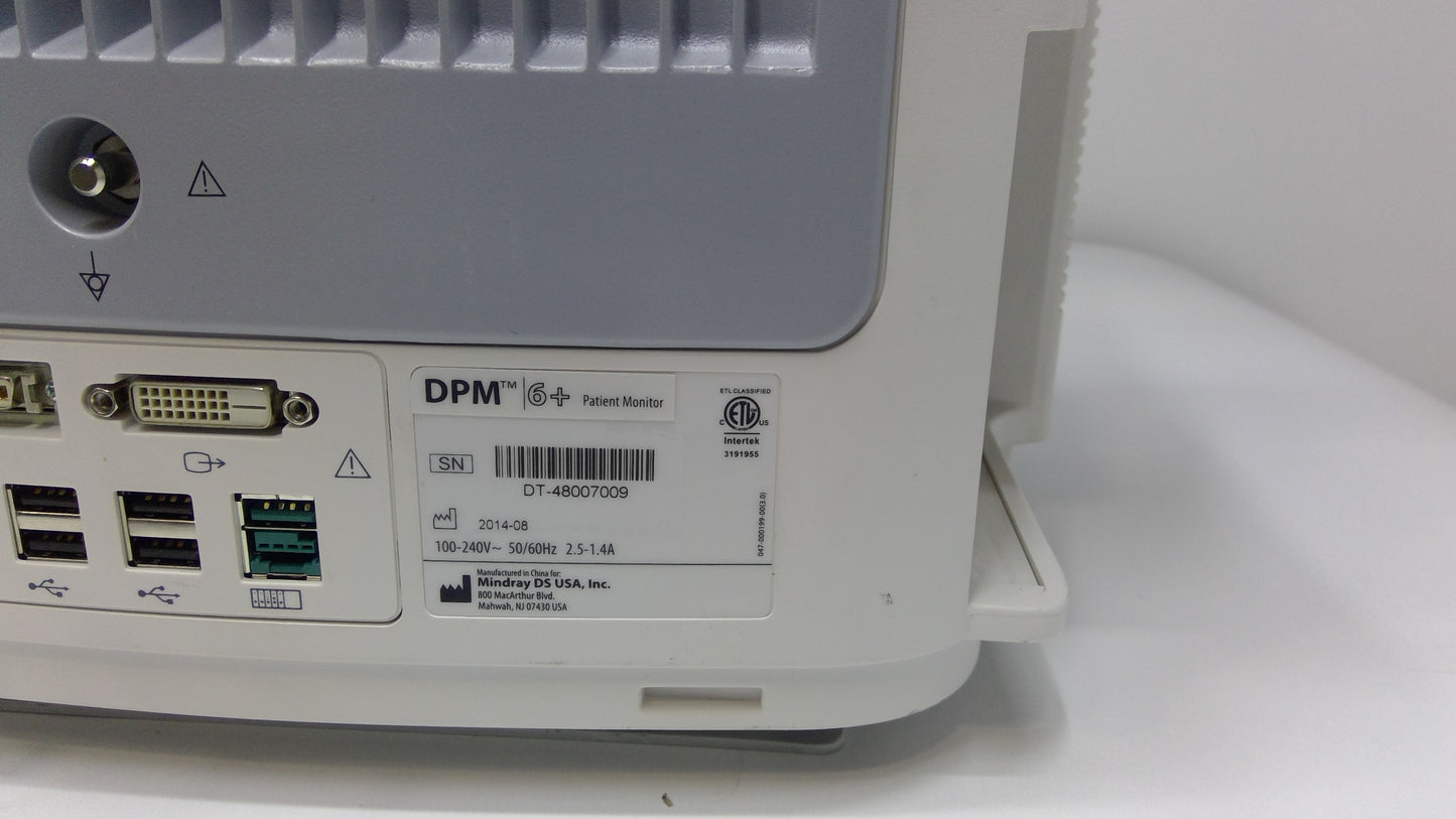 Mindray Patient Monitor 6+ w/ MPM Insert - 1716964