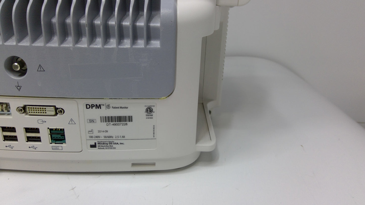 Mindray Patient Monitor 6+ w/ MPM Insert - 1716909