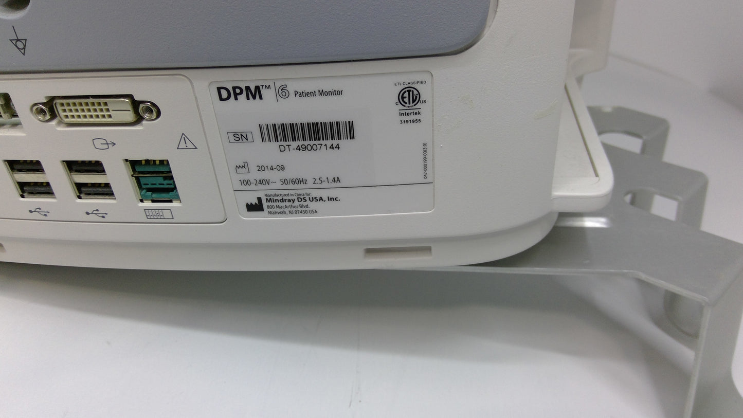 Mindray Patient Monitor 6+ w/ MPM Insert - 1717352