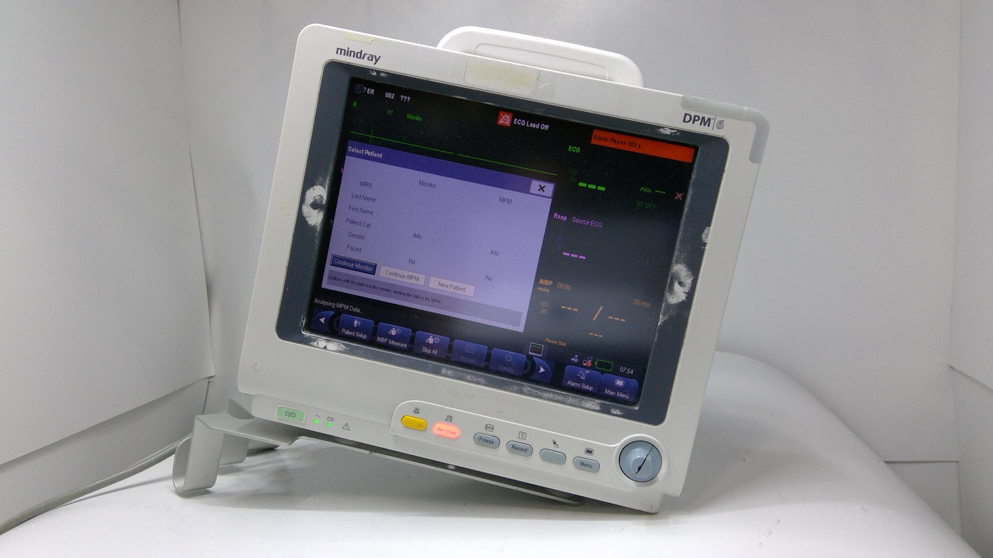Mindray Patient Monitor 6+ w/ MPM Insert - 1717349