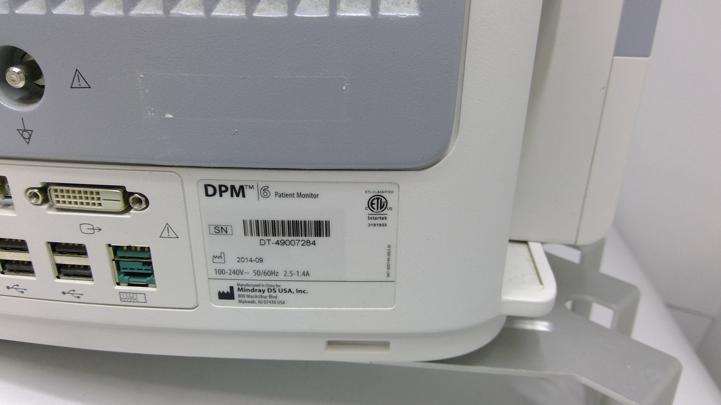 Mindray Patient Monitor 6+ w/ MPM Insert - 1717349
