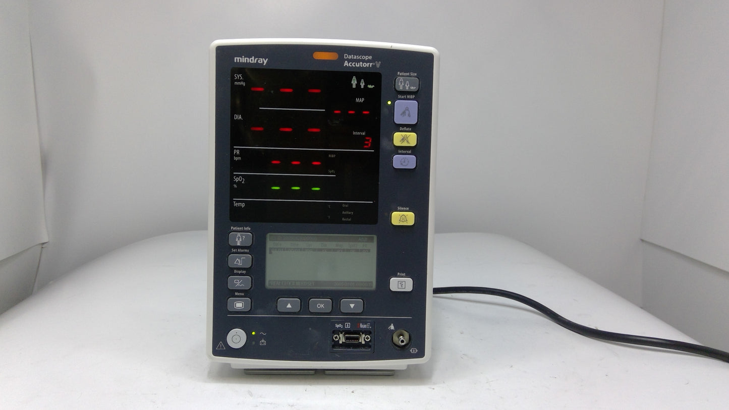 Mindray Datascope Accutorr V Patient Monitor - 1718372