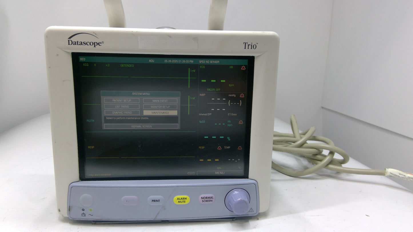 Datascope Trio Colored Patient Monitor - 1718394