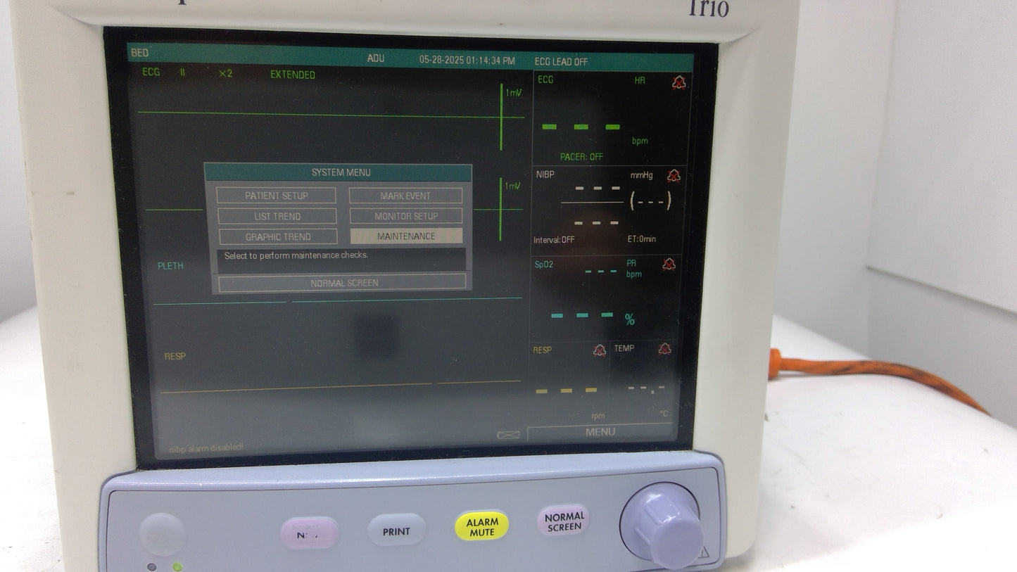 Datascope Trio Colored Patient Monitor - 1718393