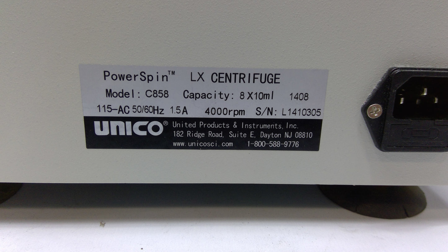 Unico Power Spin LX Centrifuge