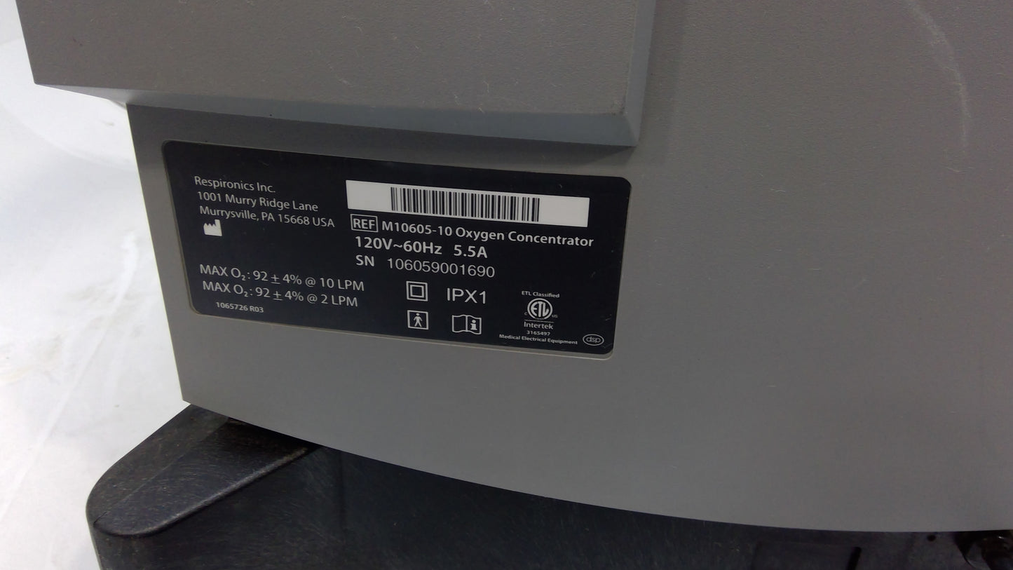 Respironics Millennium M10 O2 Concentrator, Used, 1/each - 1777499