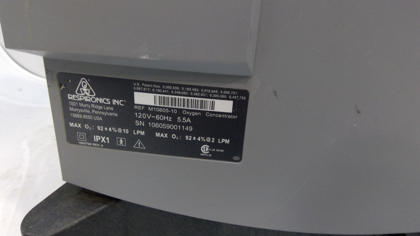 Respironics Millennium M10 O2 Concentrator, Used, 1/each - 1777497