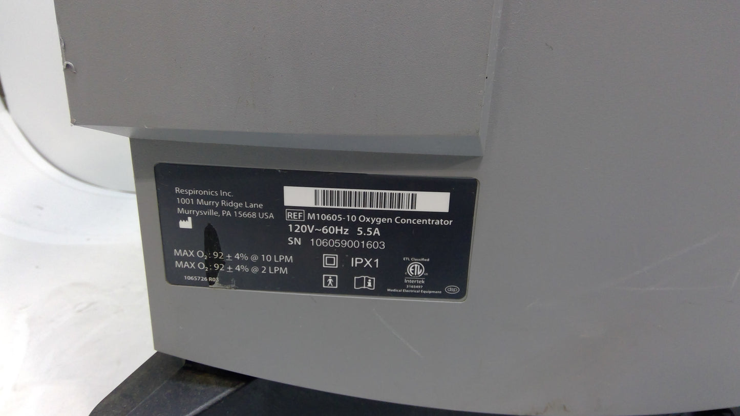 Respironics Millennium M10 O2 Concentrator, Used, 1/each - 1777560