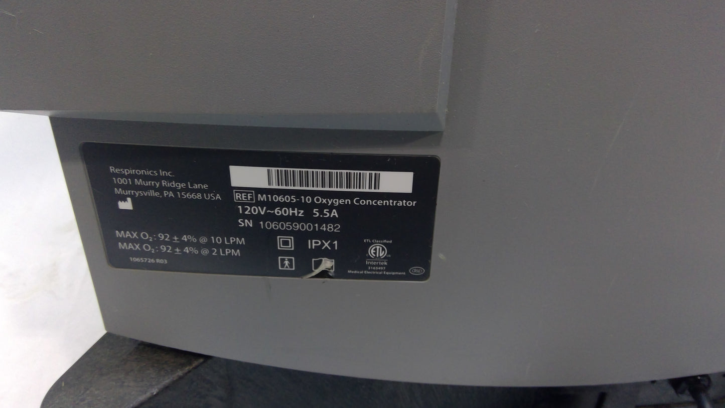 Respironics Millennium M10 O2 Concentrator, Used, 1/each - 1777918