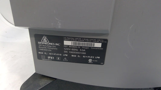 Respironics Millennium M10 O2 Concentrator, Used, 1/each - 1777924