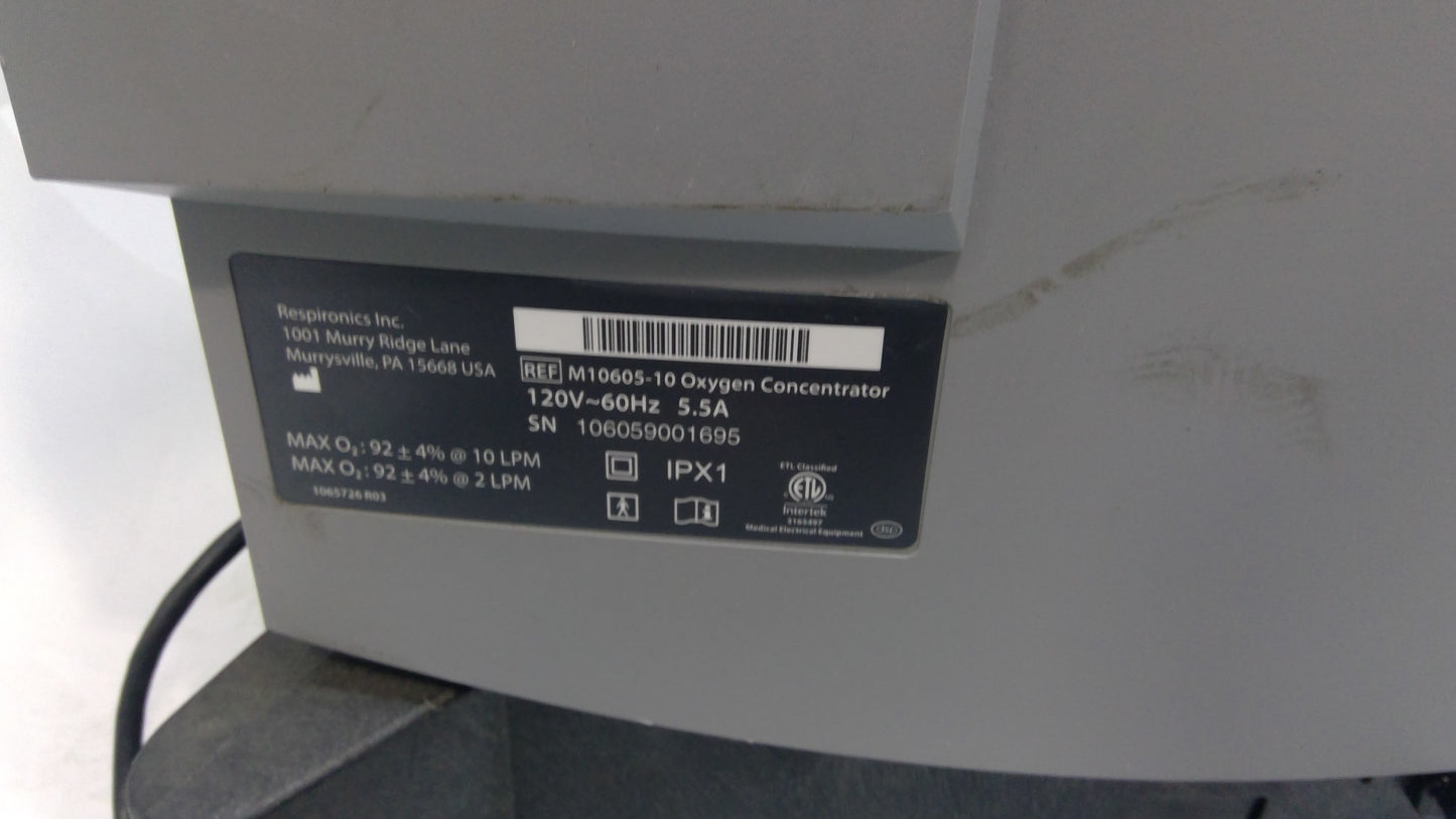 Respironics Millennium M10 O2 Concentrator, Used, 1/each - 1777934