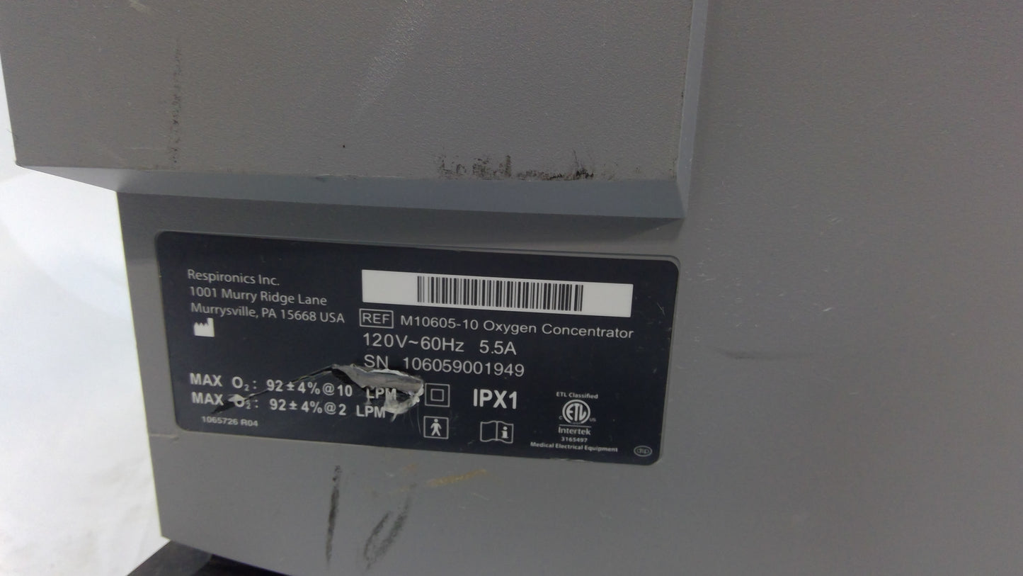Respironics Millennium M10 O2 Concentrator, Used, 1/each - 1777935