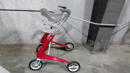 byACRE Carbon Ultralight Regular Rollator, Red, Used, 1/ea